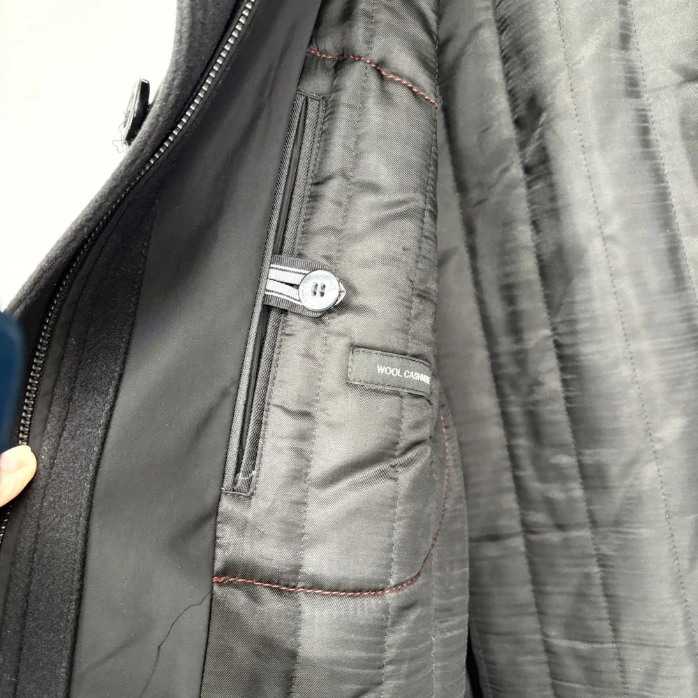 Hugo Boss Black Label by Hugo Boss Jacket Wool Blend Coat‎ Jacket Peacoat 40R